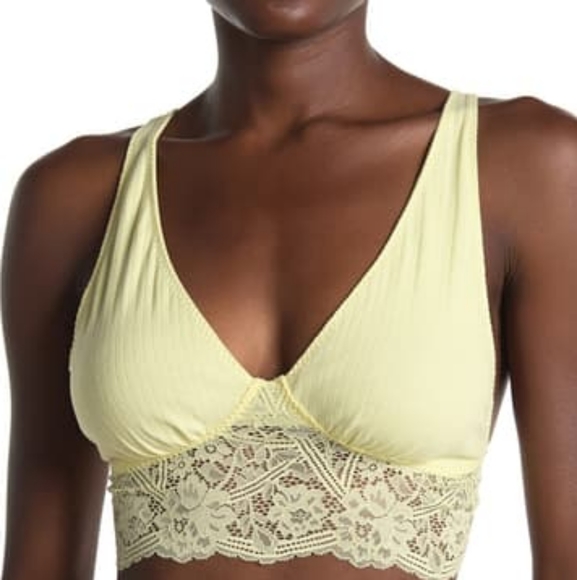 Free People Other - Free People Teegan Lace Bralette Daybreak Yellow